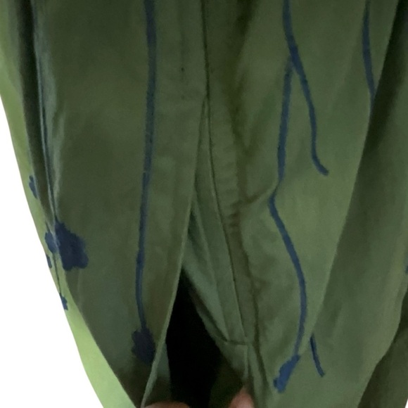 Eshakli Square Neck Green Embroidered Floral Custom Dress - Picture 4 of 16